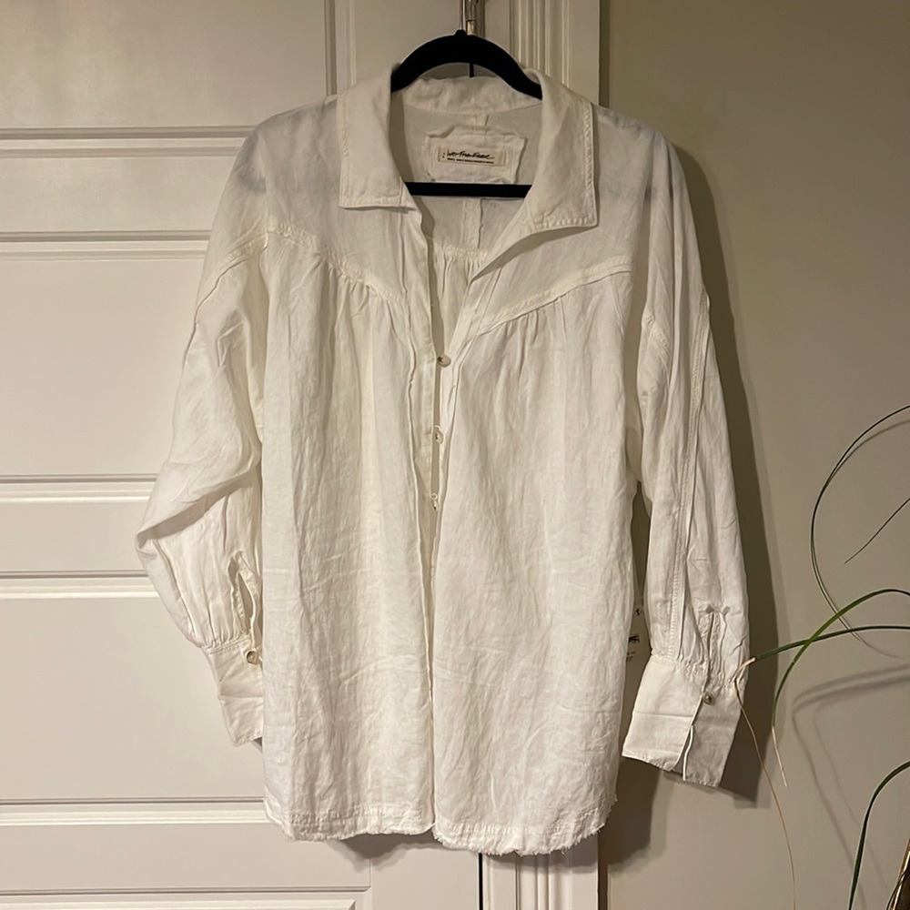 We the Free linen Blend Tunic Top NWT